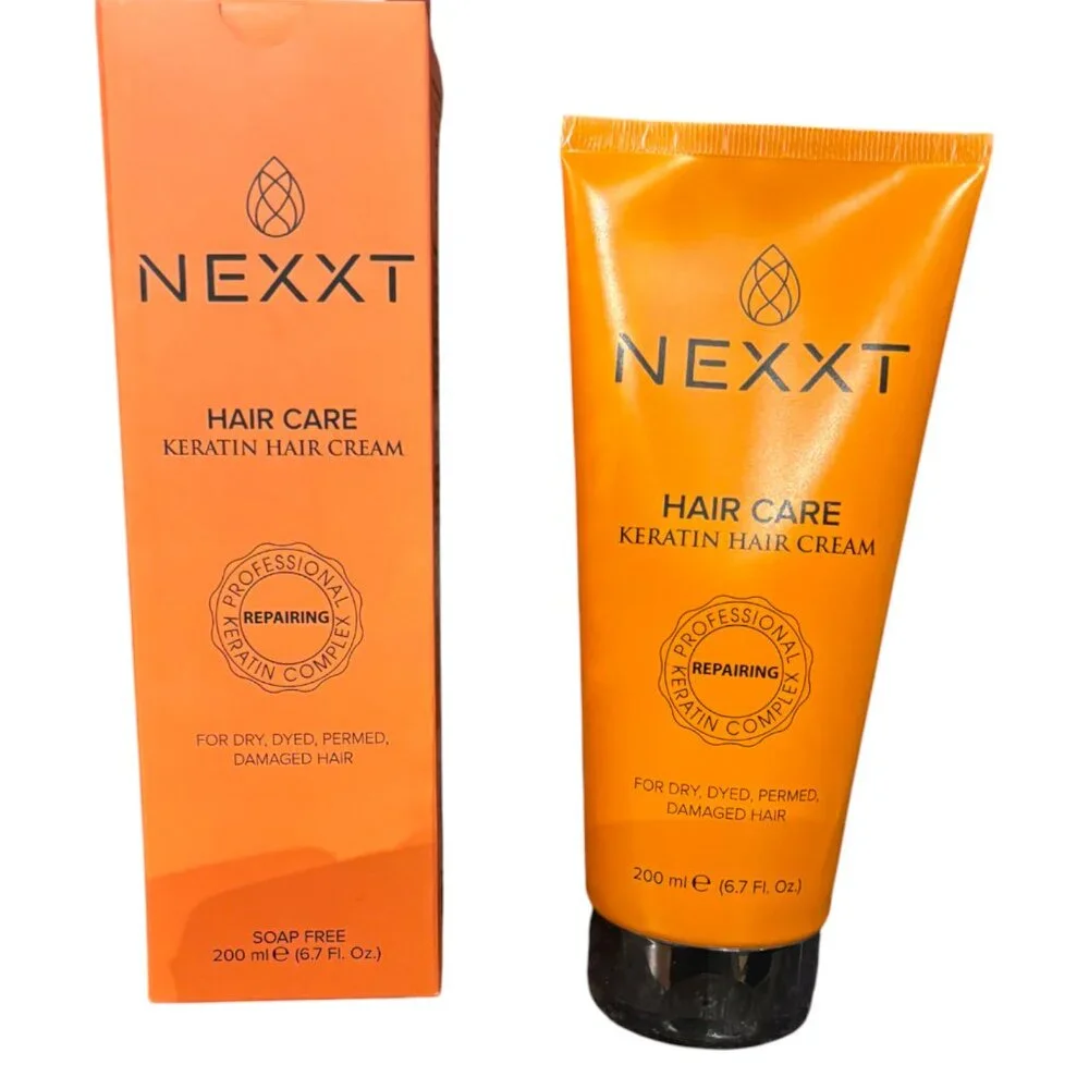 NEXXT Hair Care Keratin Hair Cream for Repair Dry, Dyed, Permed Damaged Hair NIB